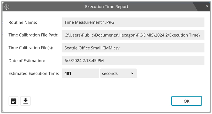 What’s New in PC-DMIS 2024.2? Execution Time estimation for routines