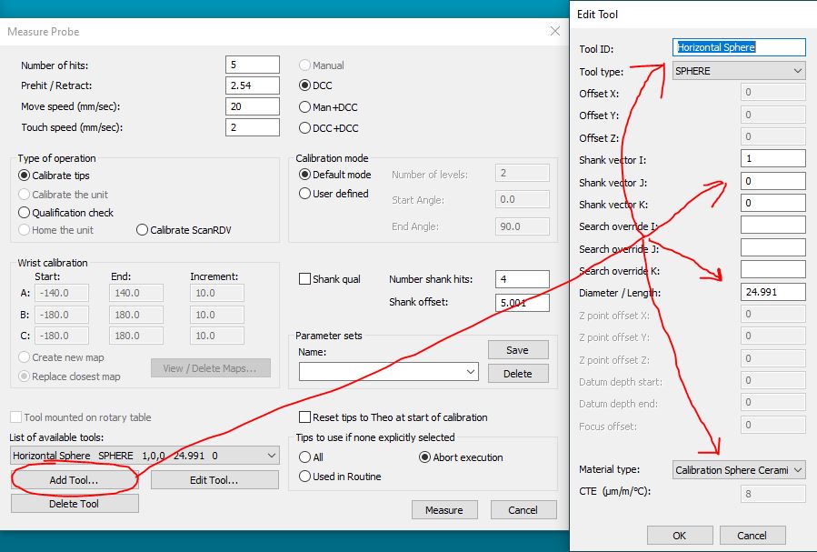 How to avoid hitting the stem of the qualsphere when calibrating large ...