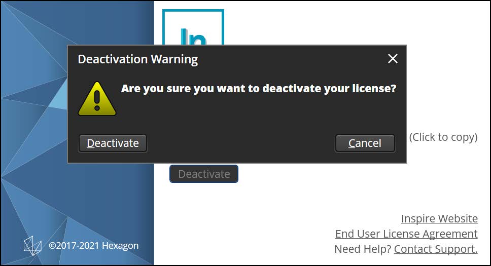 Deactivating an Inspire Cloud Key
