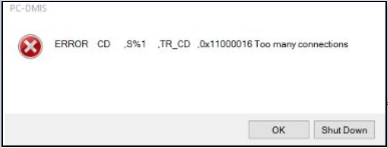 How do I resolve the PC-DMIS 